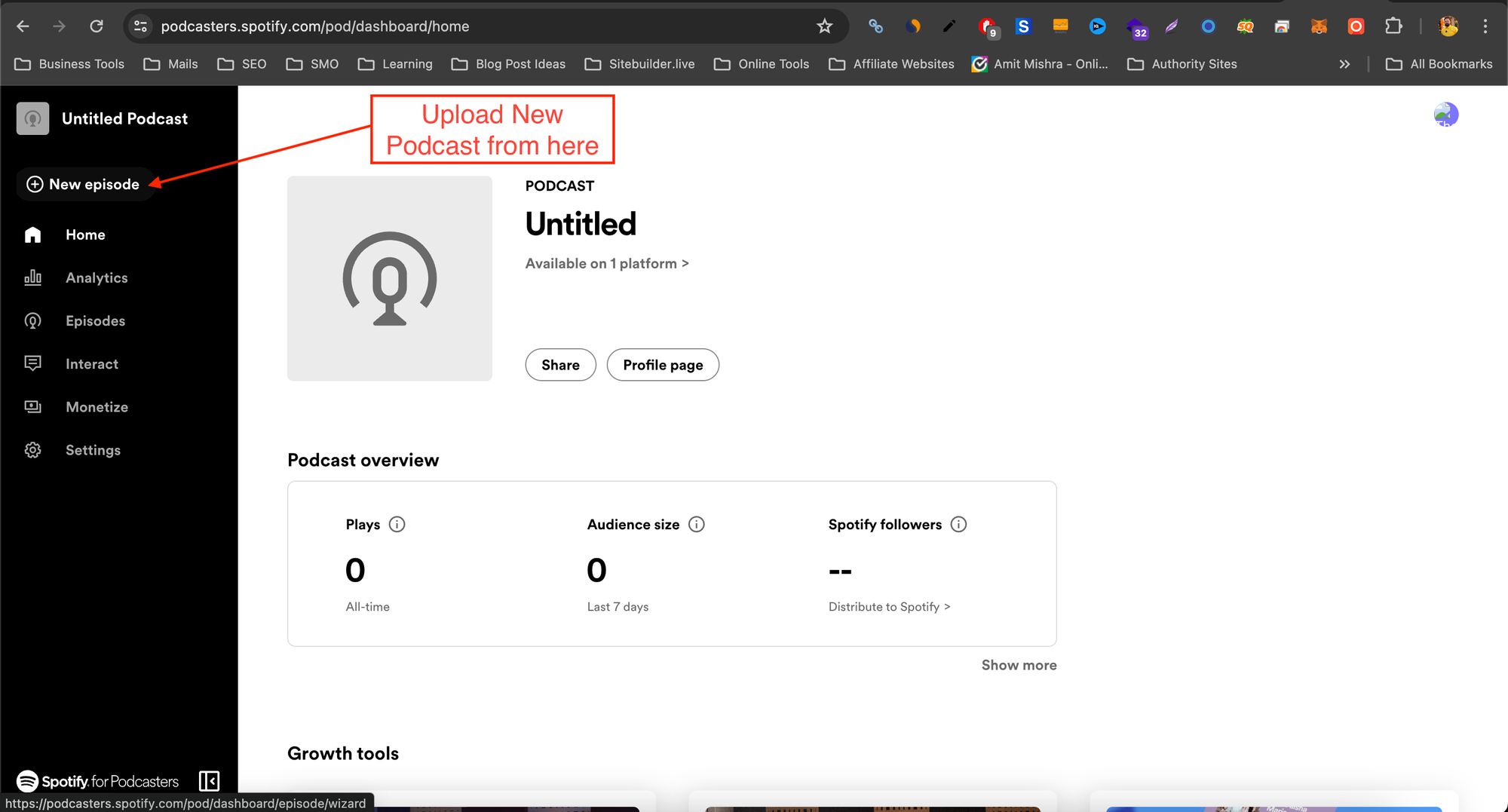 How to upload podcast on Spotify for Podcasters platform