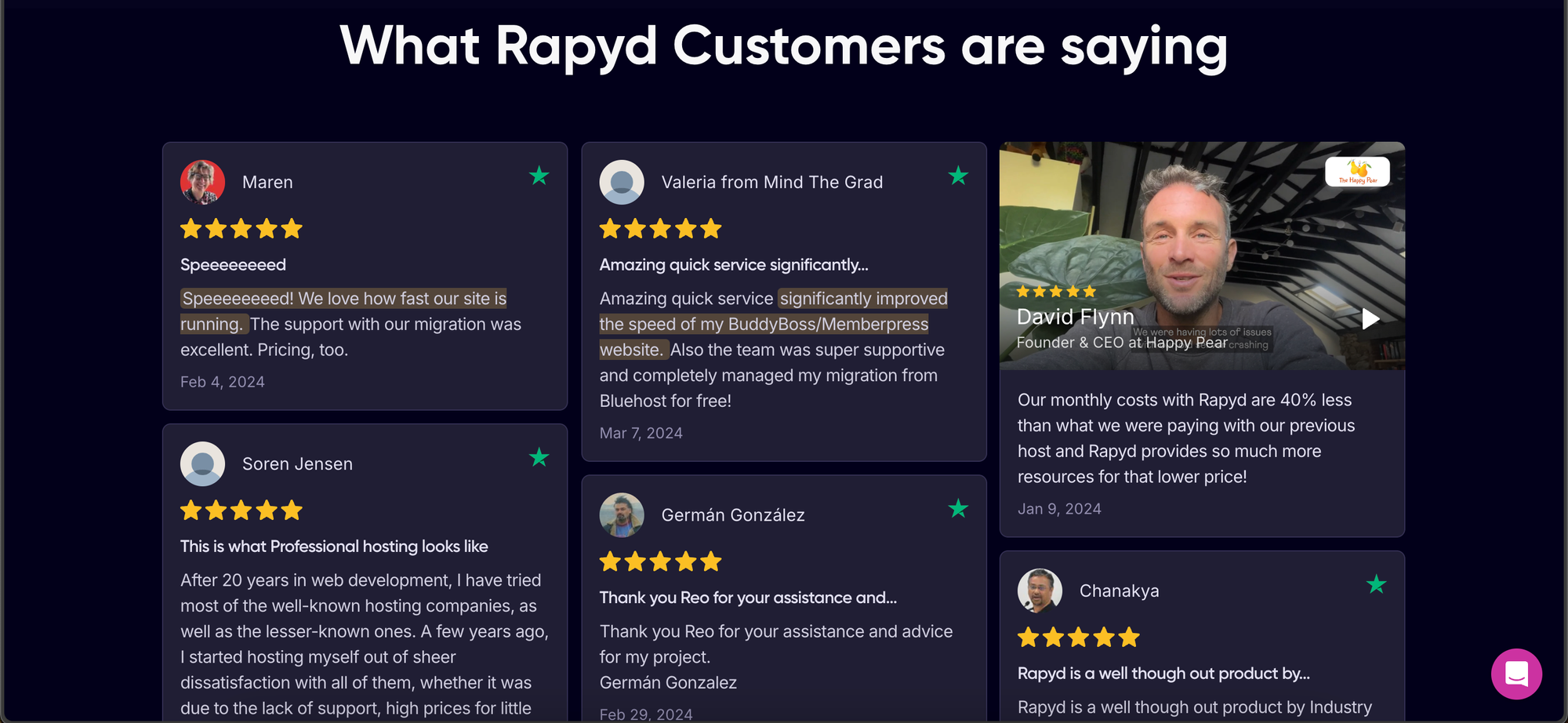 rapyd cloud hosting customer reviews