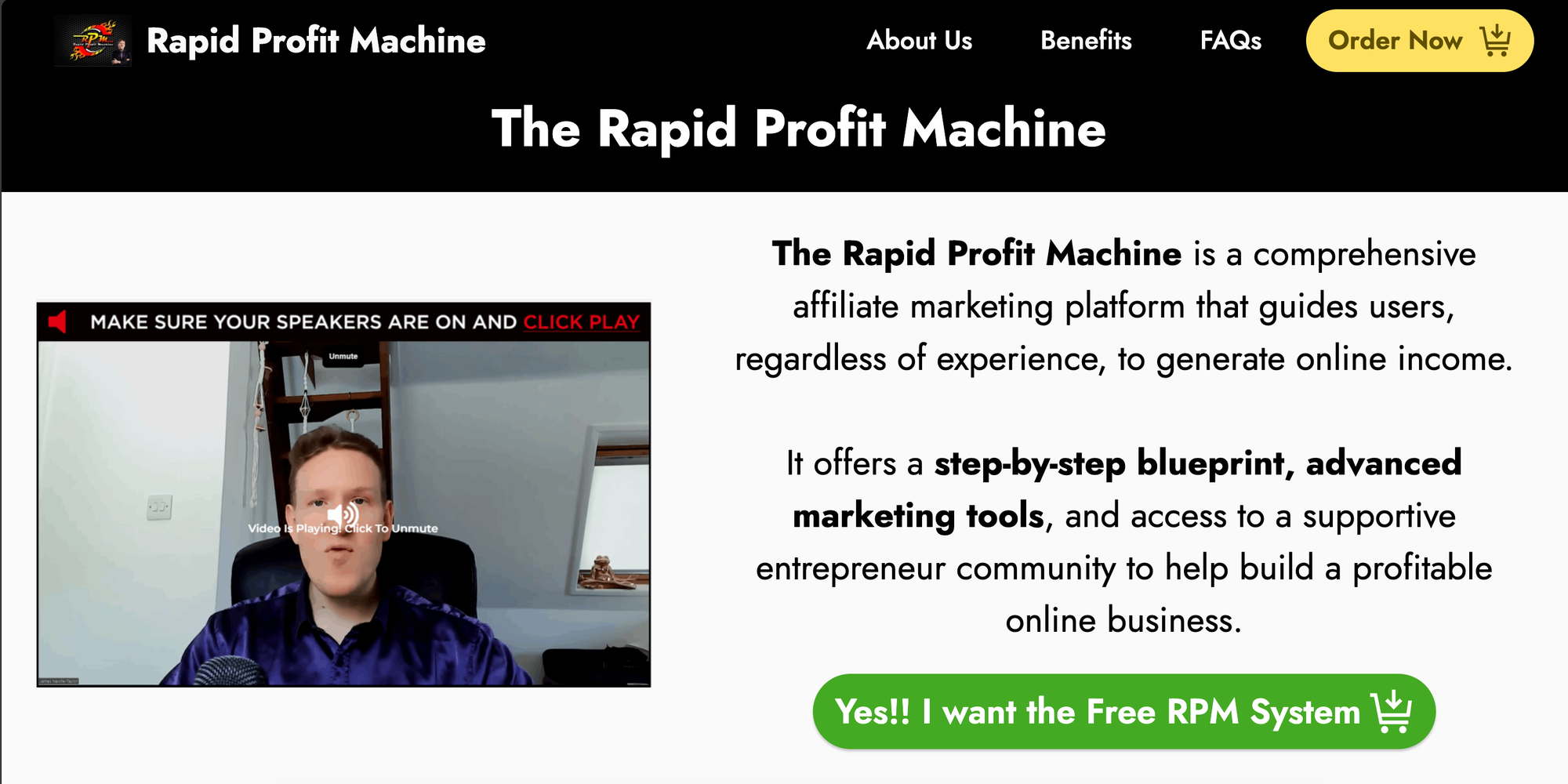 Rapid Profit Machine affiliate marketing course