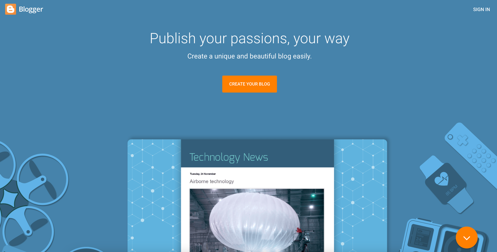 Blogger website